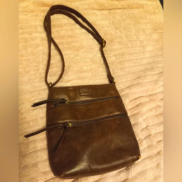 Kadirosa Handbags - Brown Leather Crossbody Bag